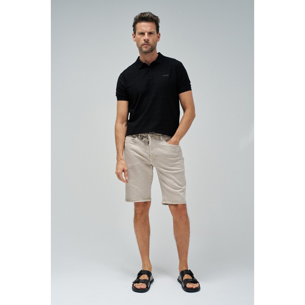 SHORT EN DENIM COLORÉ S-ACTIV vert kaki, SALSA JEANS