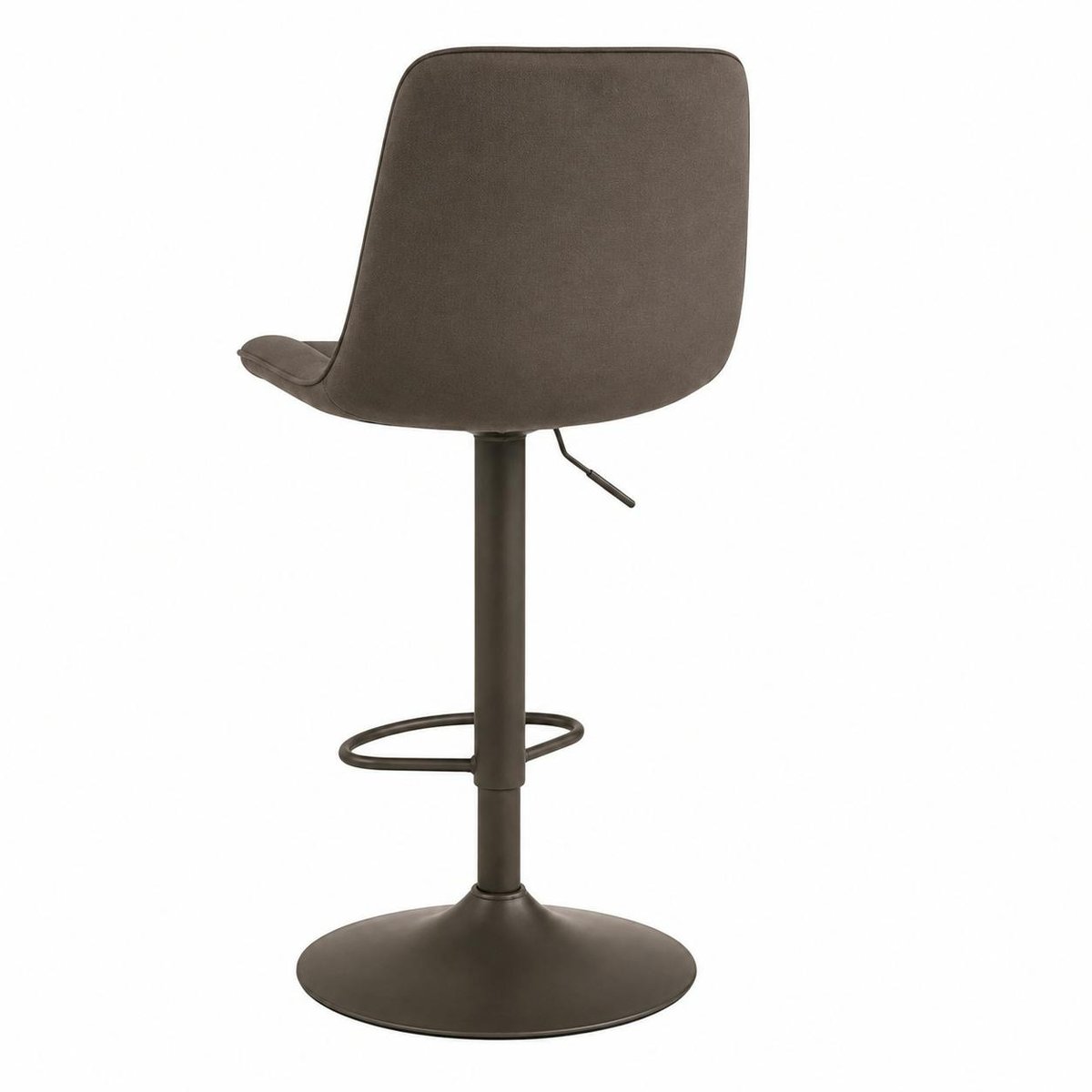 Chaise de bar en tissu coutures verticales (lot de 2) LORA marron, PIER IMPORT