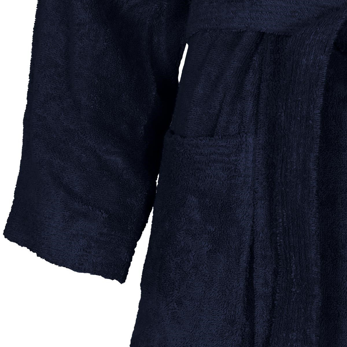 Peignoir de bain mixte 420 g/m² LUXURY KIMONO bleu nuit, SENSEI MAISON