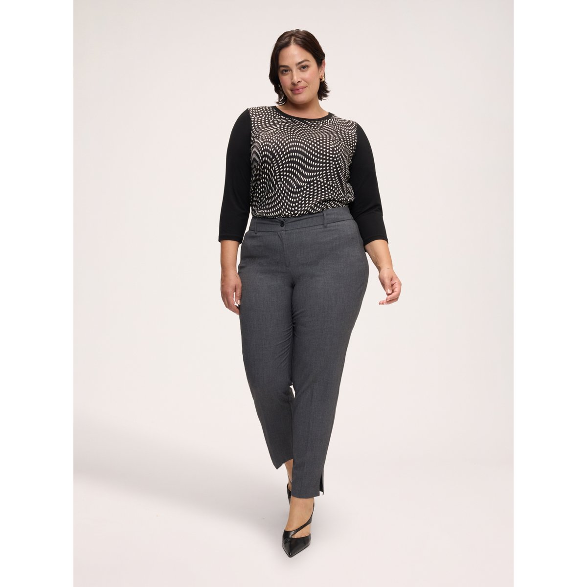 Pantalon Carrot Fit gris, FIORELLA RUBINO