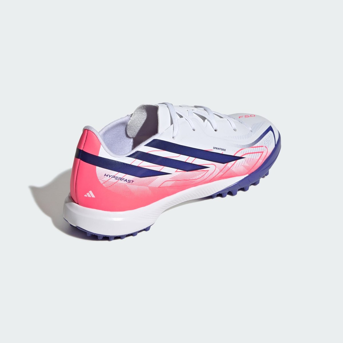 Chaussure De Football F50 Hyperfast League Turf Enfants Chaussure De Football F50 Hyperfast League Turf Enfants cloud white / solar purple / solar turbo, adidas Performance