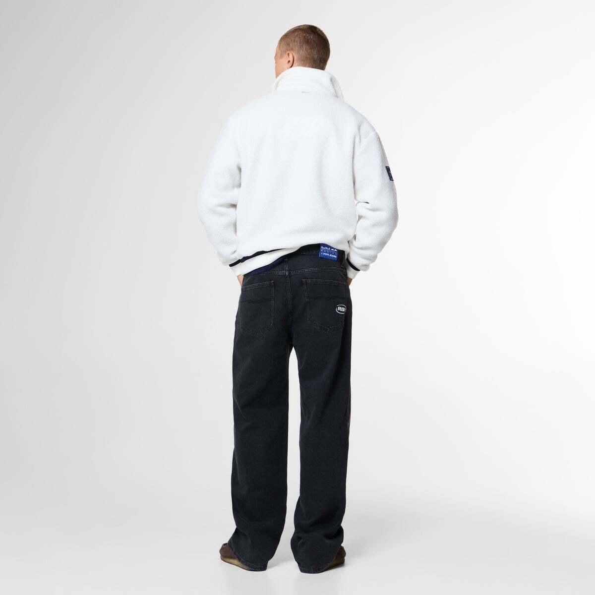Jean Coupe Large, Taille Haute couleurs délavées, PEPE JEANS