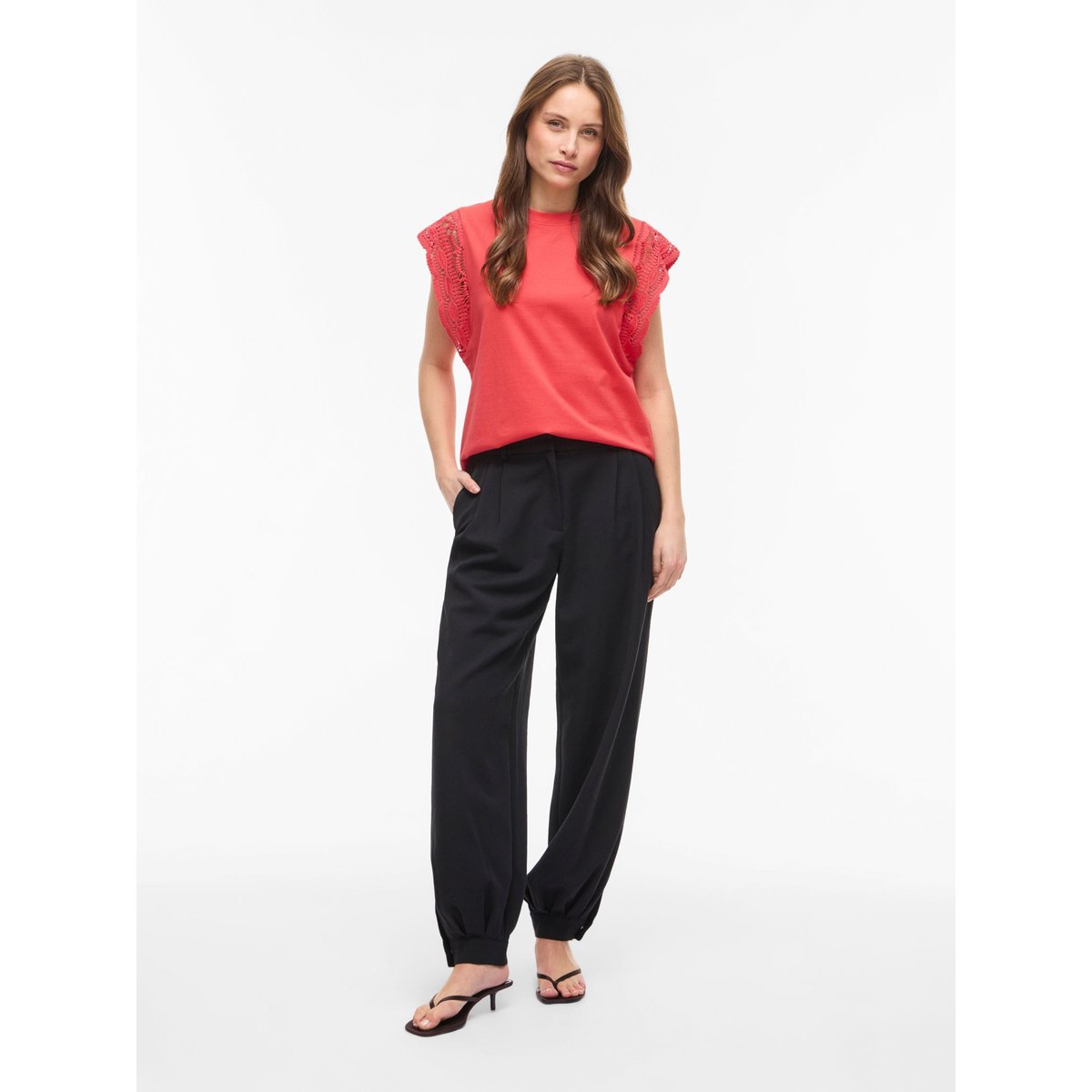 Top Sans Manches rouge - hibiscus1, VILA