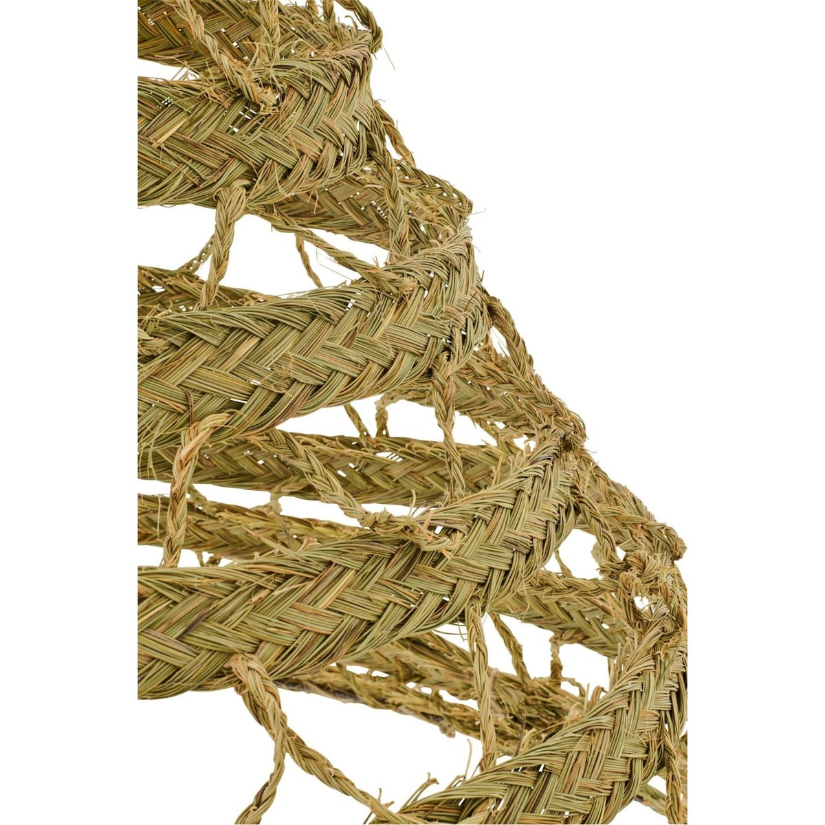 Abat-jour tressé à franges en fibre végétale naturel, RECOLLECTION