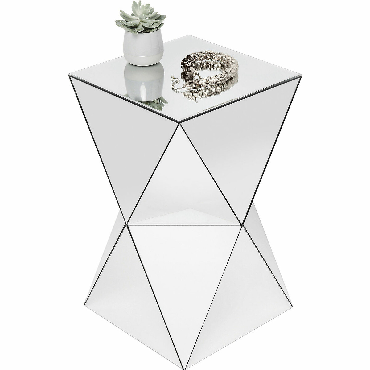Table d appoint Luxury Triangle 32x32cm multicolore, KARE DESIGN