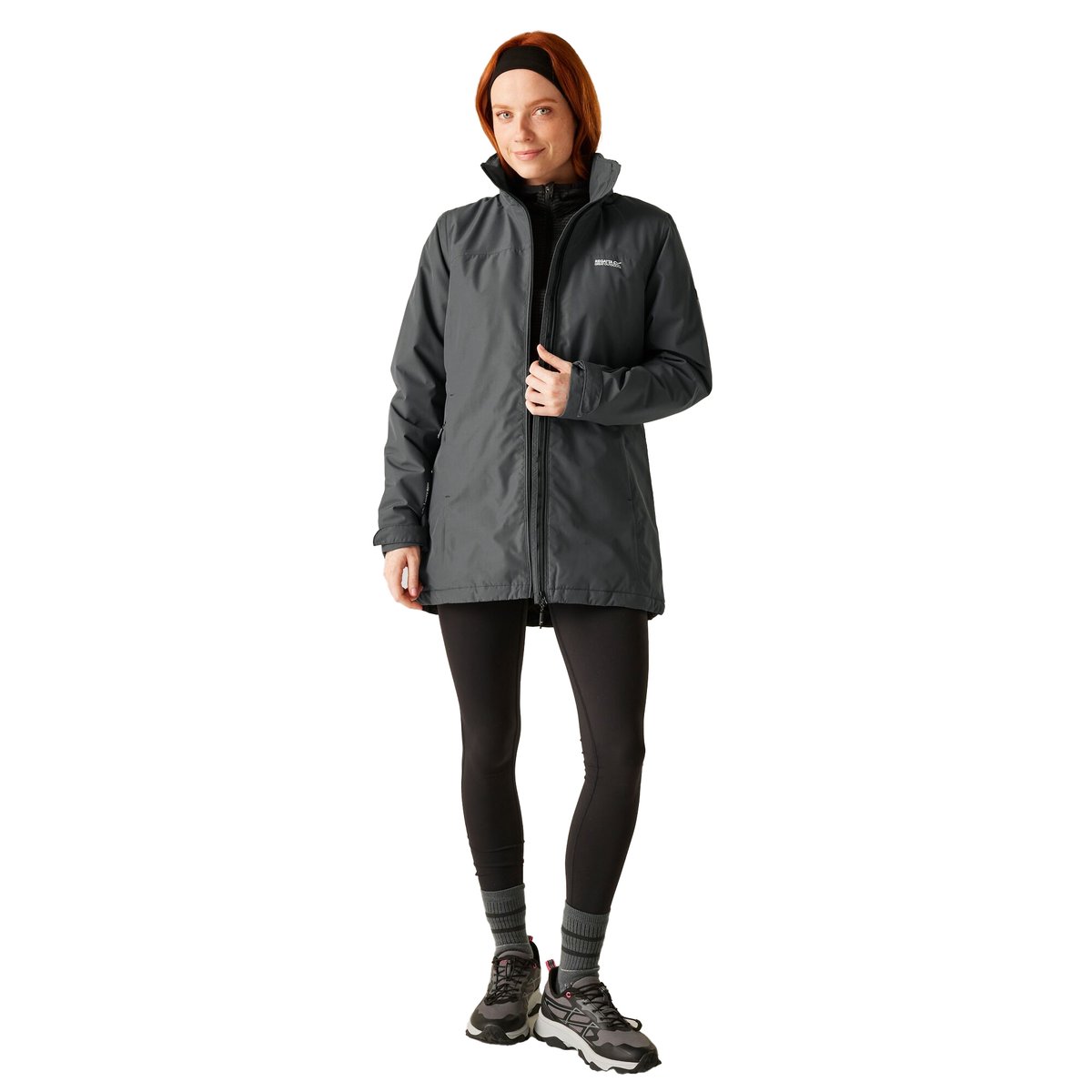 Veste imperméable isolante à capuche TAMLIN gris, REGATTA