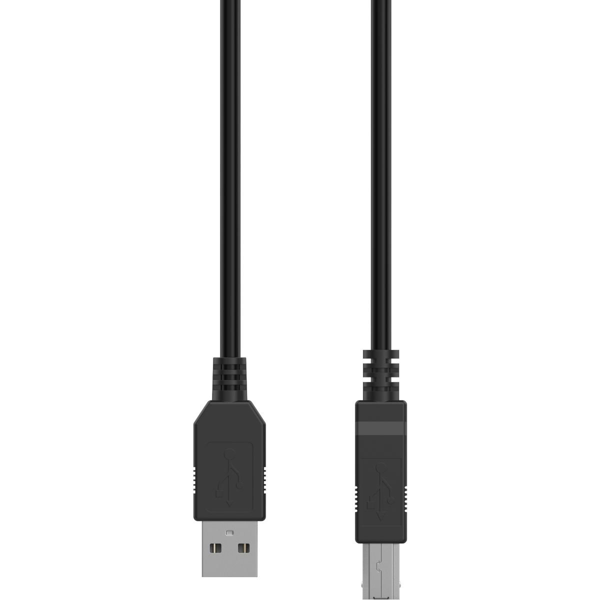 Câble imprimante USB-A vers USB-B 1M noir couleur unique, LISTO