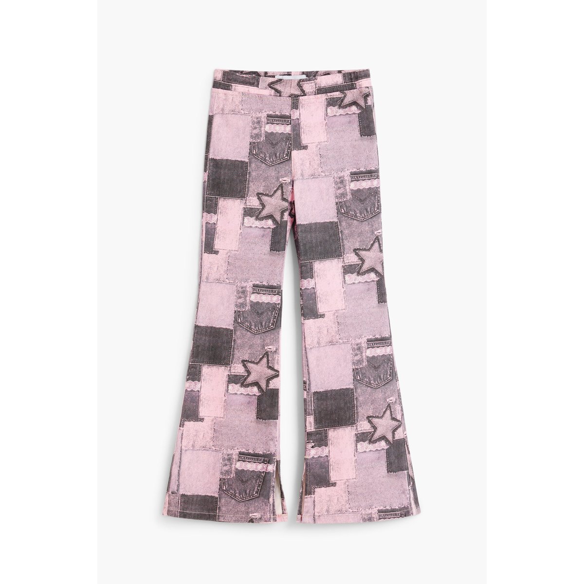 Leggings imprimés patchwork noir, DESIGUAL