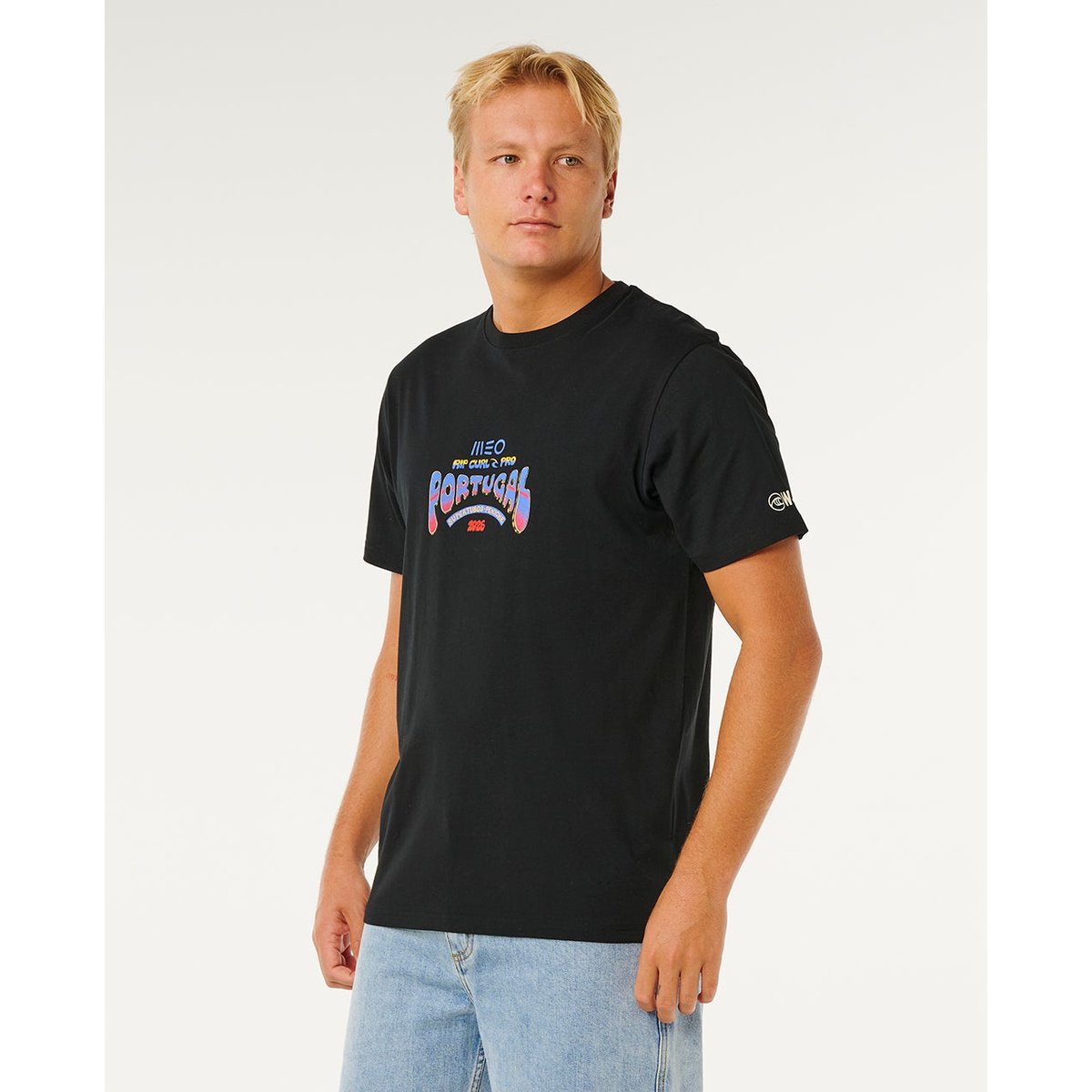 T-shirt relax MEO PENICHE Pro 2026 black, RIP CURL