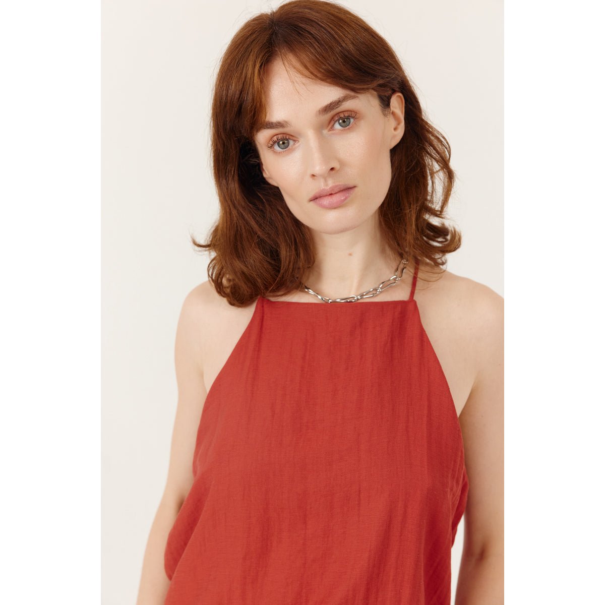 Top dos nageur coupe droite Marena terracotta, ARTLOVE