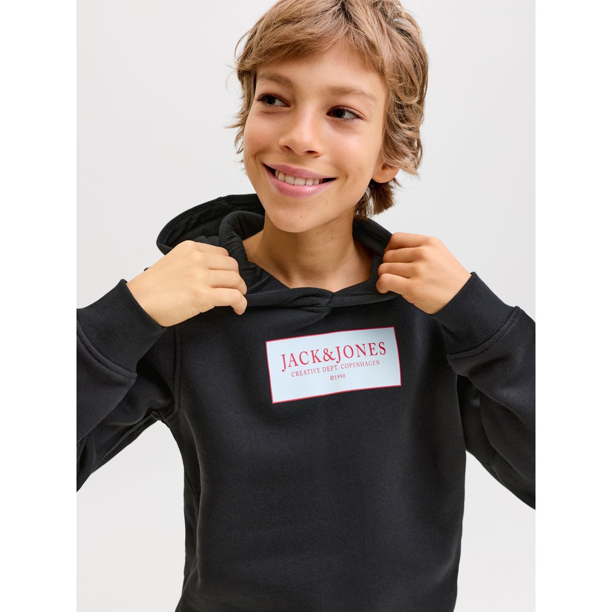 Sweat À Capuche black 1, JACK & JONES JUNIOR