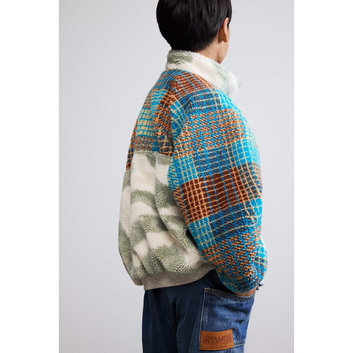 Manteau à carreaux Mickey™ vert, DESIGUAL