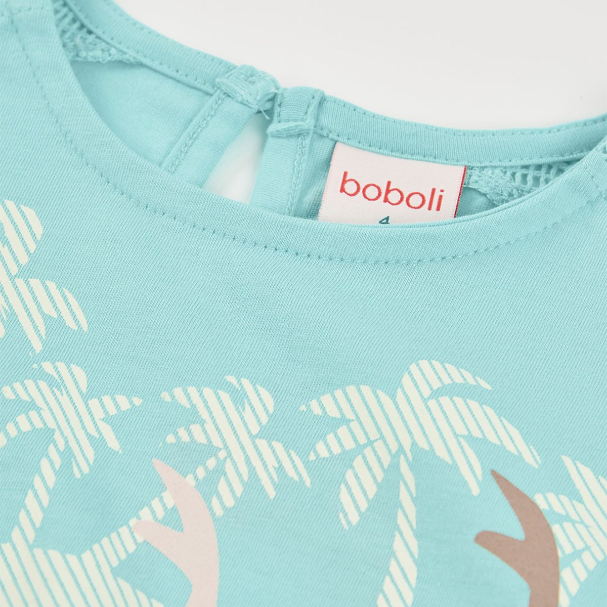 T-shirt pour fille vert, BOBOLI