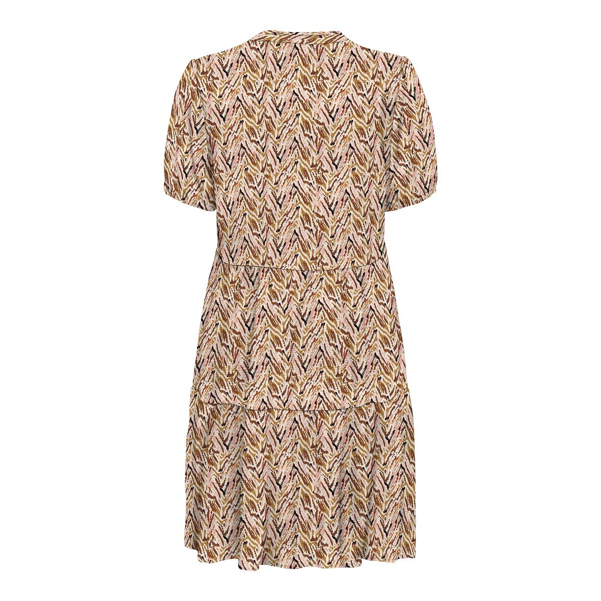 Bedrucktes Minikleid beige bedruckt, ONLY