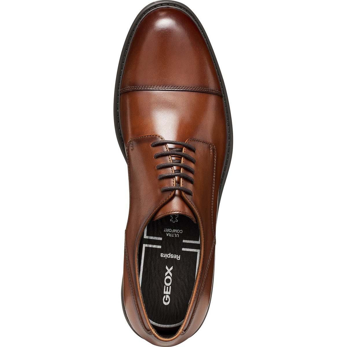Derbies U WALK PLEASURE B cognac, GEOX