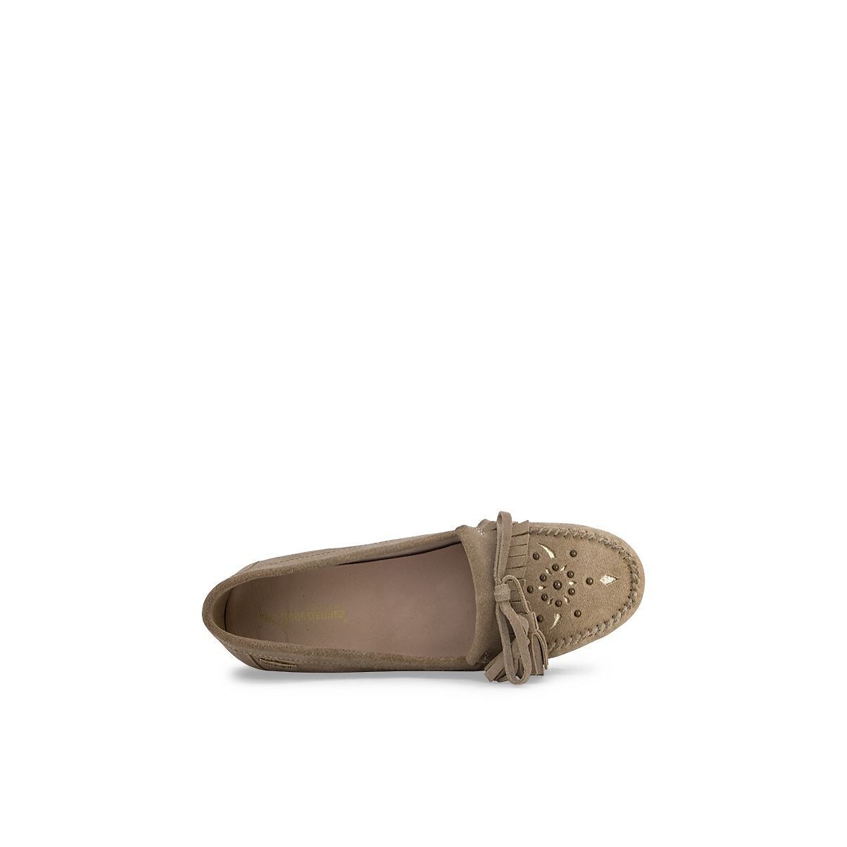 Mocassins en cuir suède, ZAMOC beige, LES TROPEZIENNES PAR M.BELARBI