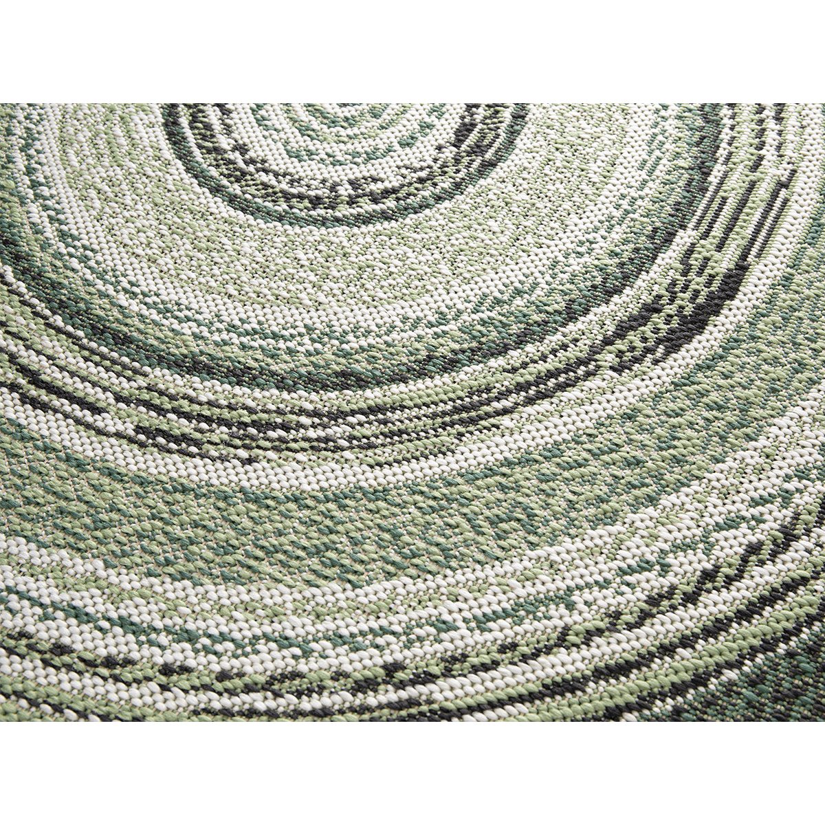 Tapis poils ras style bohème, IVY vert, BOBOCHIC