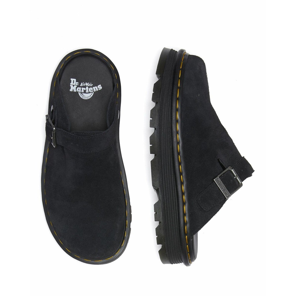 Zebzag Closed Mules in Suede black, DR. MARTENS