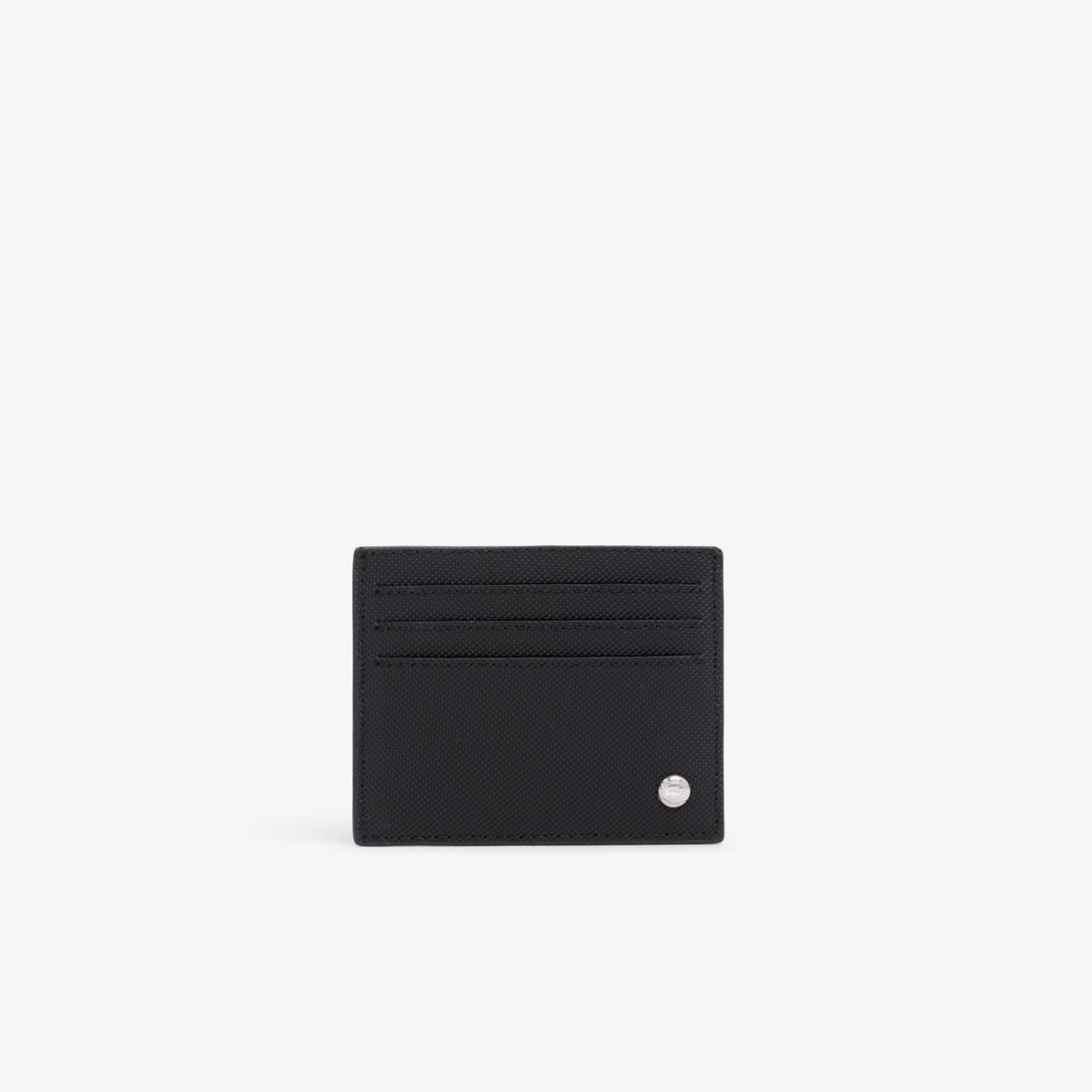 Porte-cartes Langon en Petit Piqué noir-000, LACOSTE
