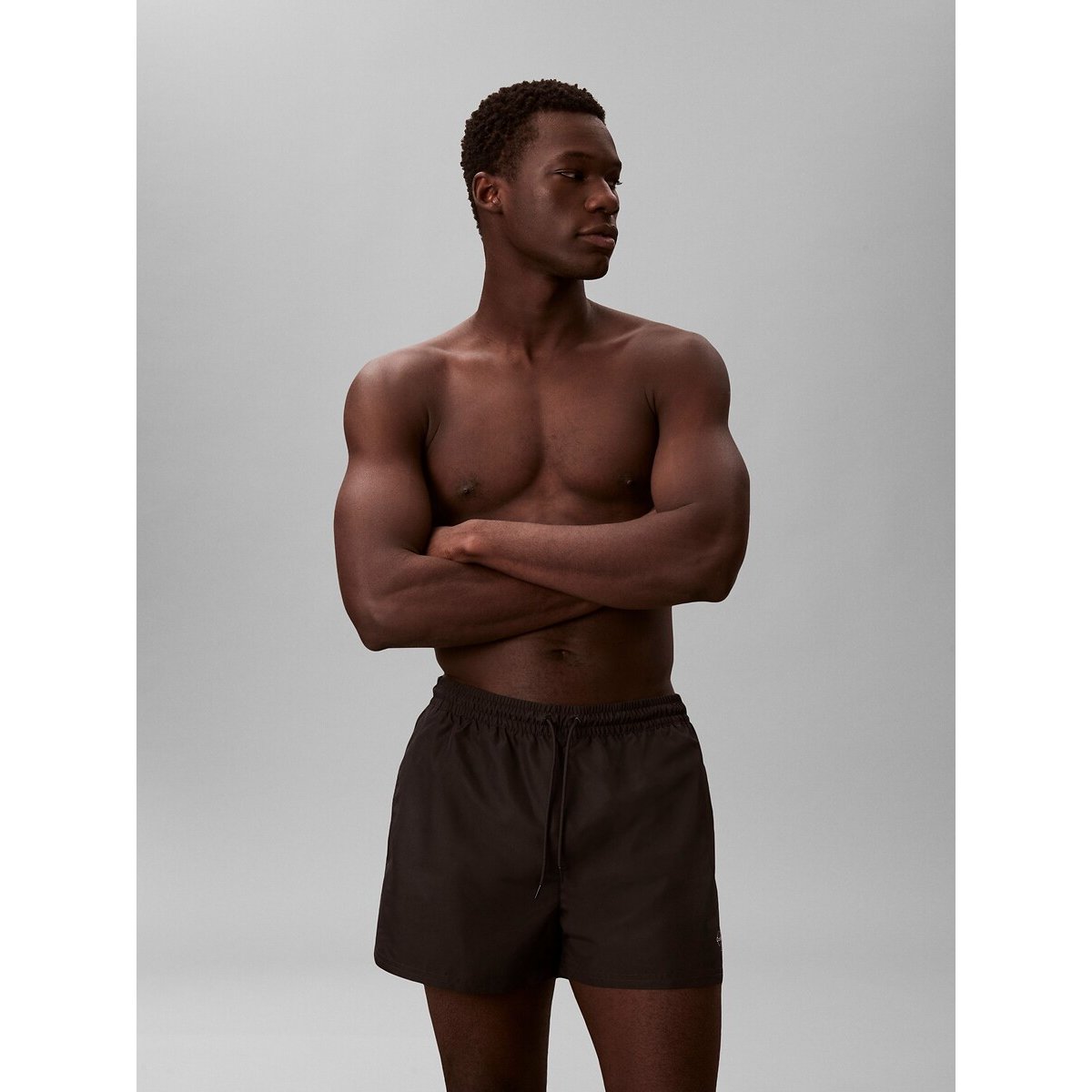 Short de bain mi-long noir, CALVIN KLEIN