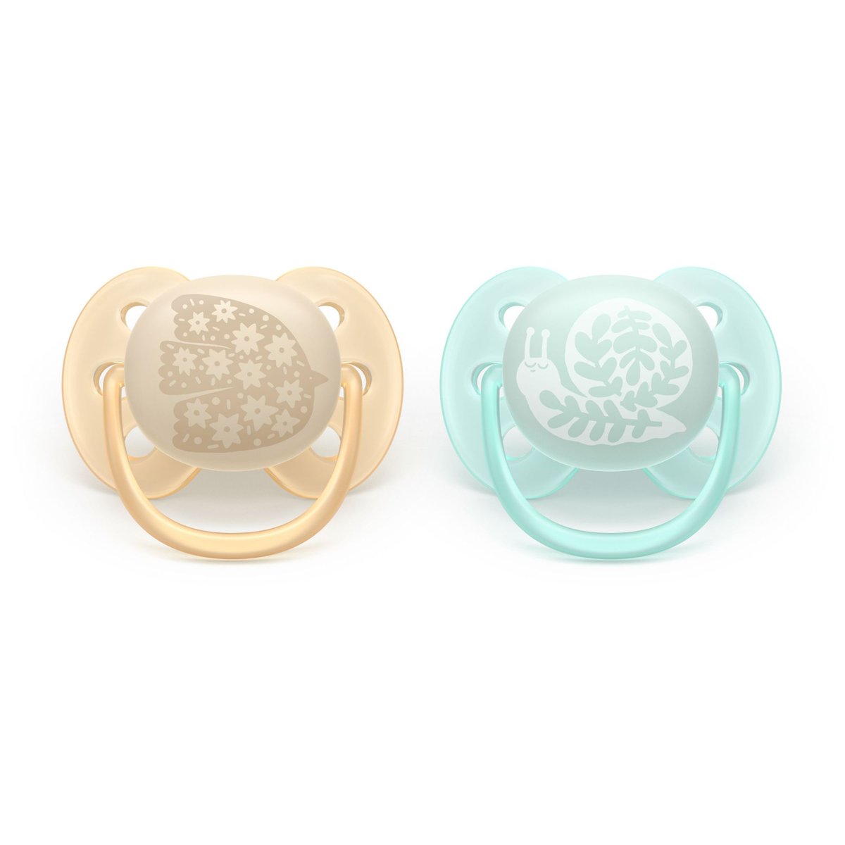 Lot de 2 sucettes Ultra Soft multicolore, PHILIPS AVENT
