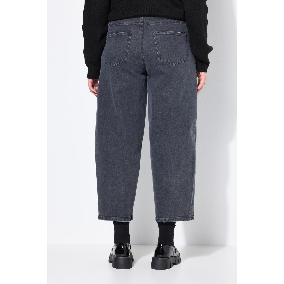 Jean barrel, coupe Wide Ballon Legs jean gris, STUDIO UNTOLD