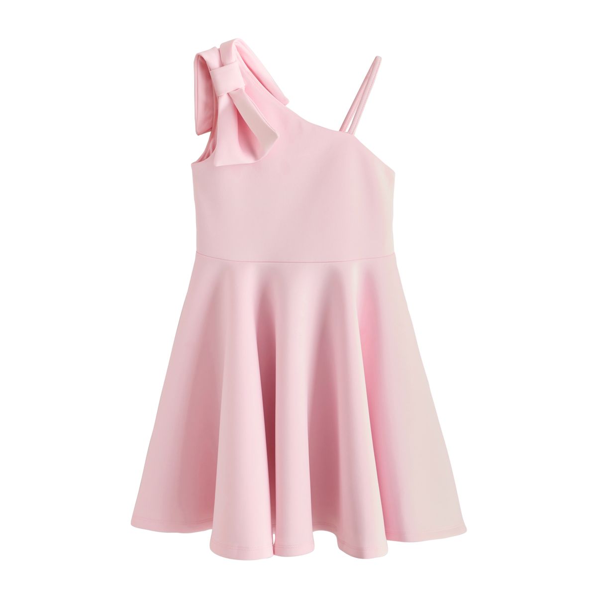 Robe asymétrique néoprène occasion nœud rose, NEXT