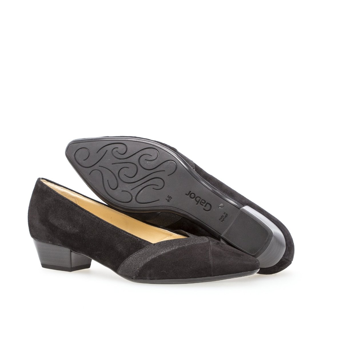 Escarpins en velours noir, GABOR