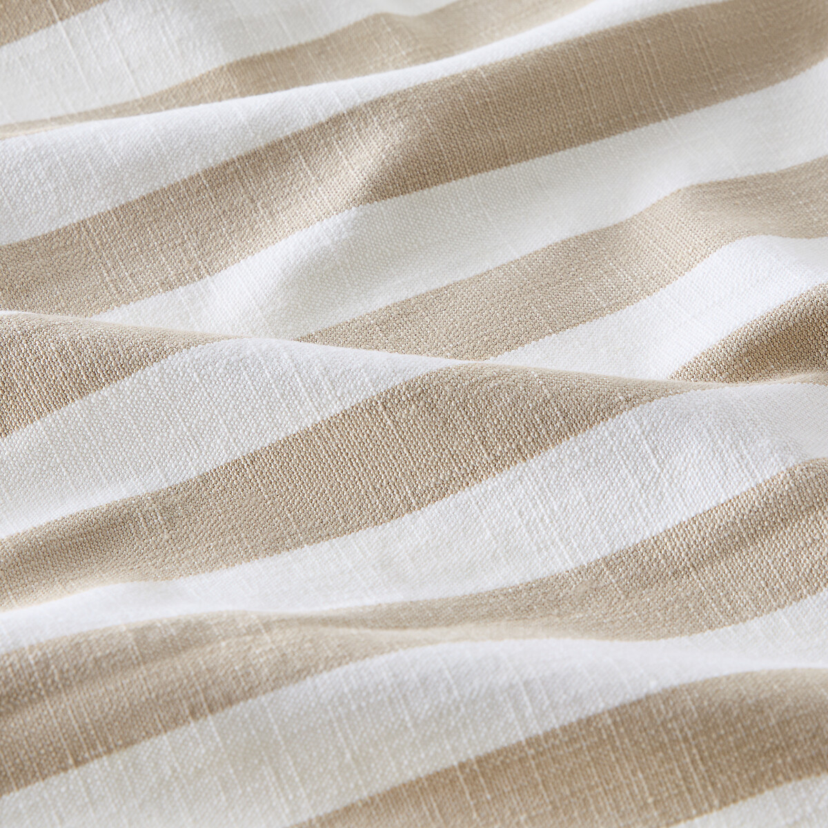Cortina de algodón, ojales, Ramla beige , LA REDOUTE INTERIEURS
