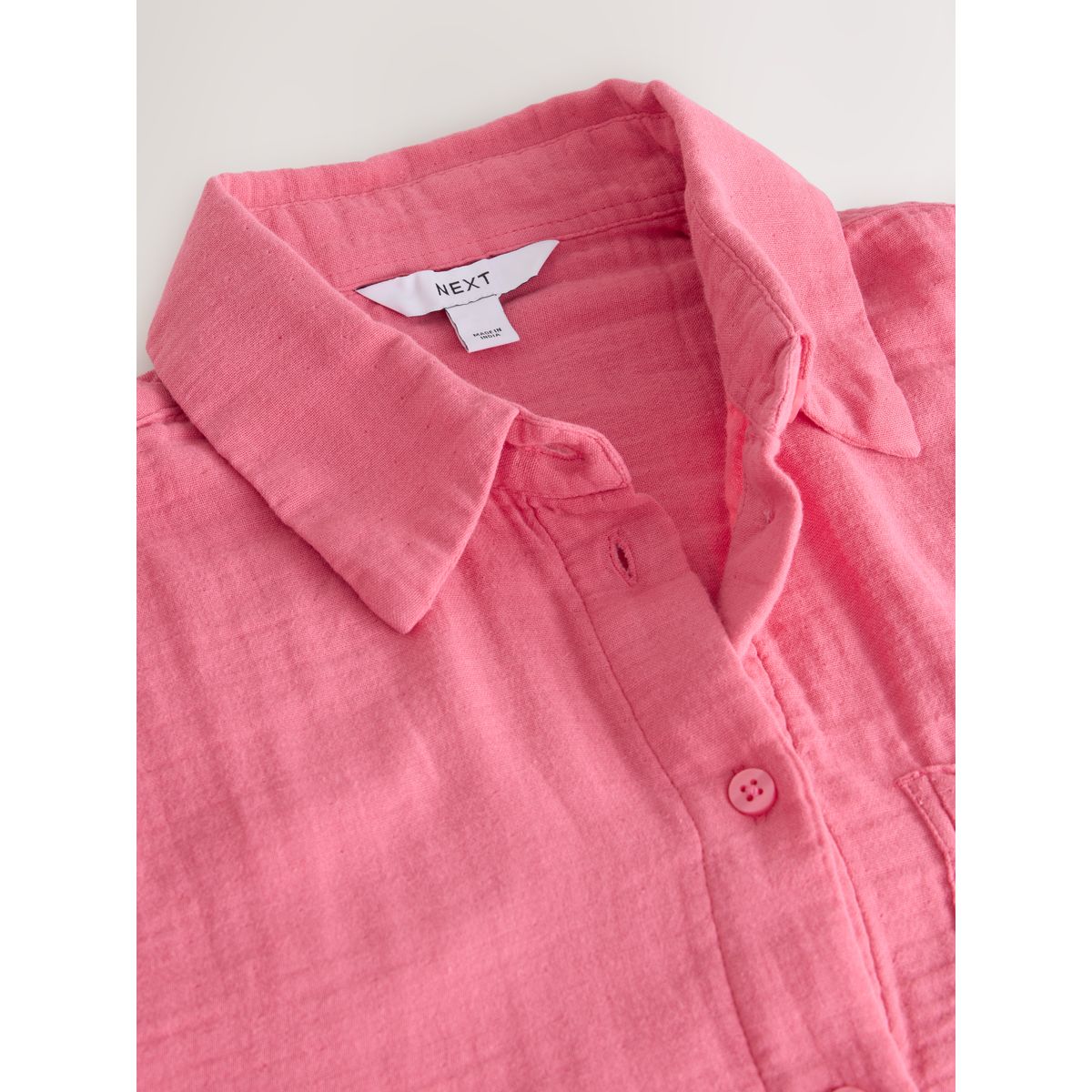 Chemise à manches longues doublée rose, NEXT