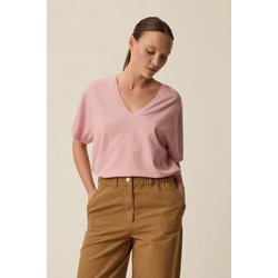 Camiseta de manga corta con cuello en V, ZAE