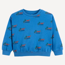 Sudadera estampada, cuello redondo