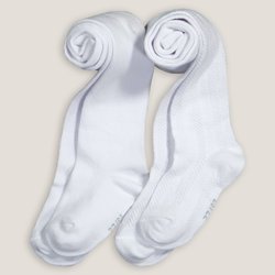 Lote de 2 pares de medias, una de punto pointelle