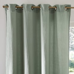 Cortina de gasa de algodón, ojales, Kumla
