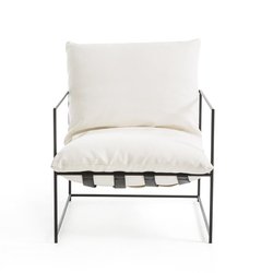 Sillón blando, tela de algodón/lino, Sgothan
