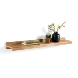 Estantería de pared de roble macizo 120 cm, Hiba
