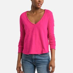Camiseta con cuello de pico y manga larga SONOMA