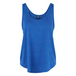 Camiseta sin mangas de rayas finas brillantes