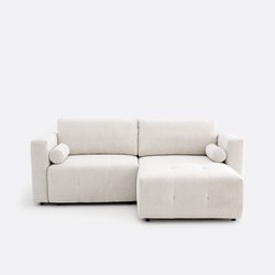 Sofá cama rinconero, en chenilla jaspeada, MASI