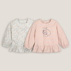 Lote de 2 camisetas tipo blusa de algodón