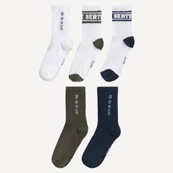 Lote de 5 pares de calcetines con logo