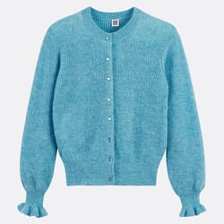 Cárdigan con botones, mezcla de alpaca y lana