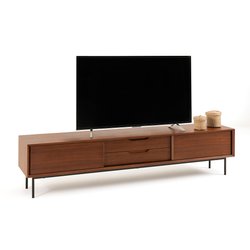 Mueble TV con espacio de almacenamiento de nogal, Noyeto