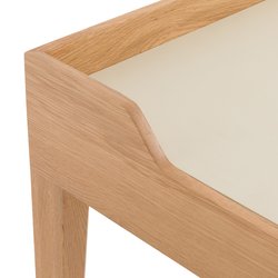 Escritorio de roble/linóleo, Junius design E. Gallina
