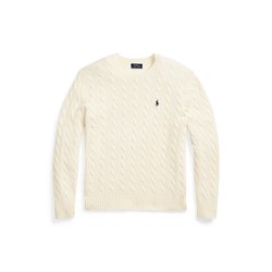 Jersey de cuello redondo de lana y cachemira