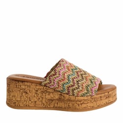 Mules con cuña y plataforma