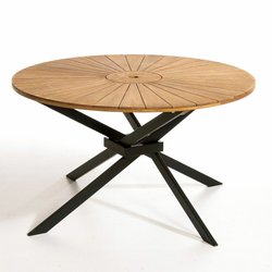 Mesa de jardín redonda de acacia, Jakta