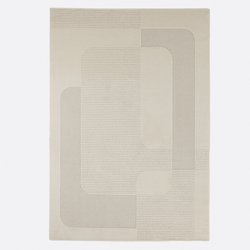 Alfombra de motivo geométrico en relieve, Lodgo
