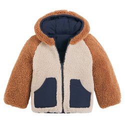 Chaqueta acolchada cálida con capucha reversible