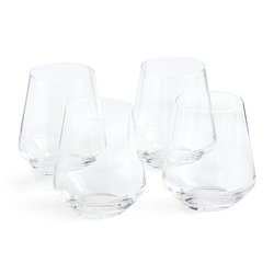 Lote de 4 vasos de agua, Zonza